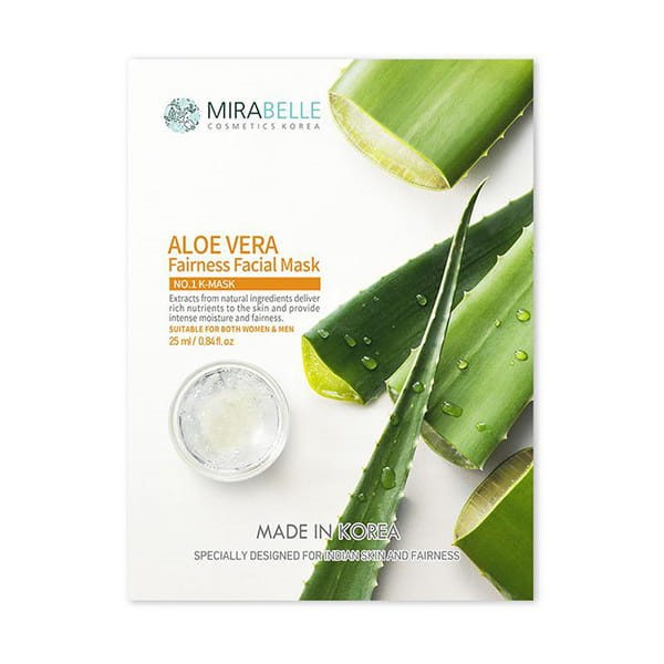 Mirabelle Korea Aloe Vera Fairness Facial Mask 25 Ml